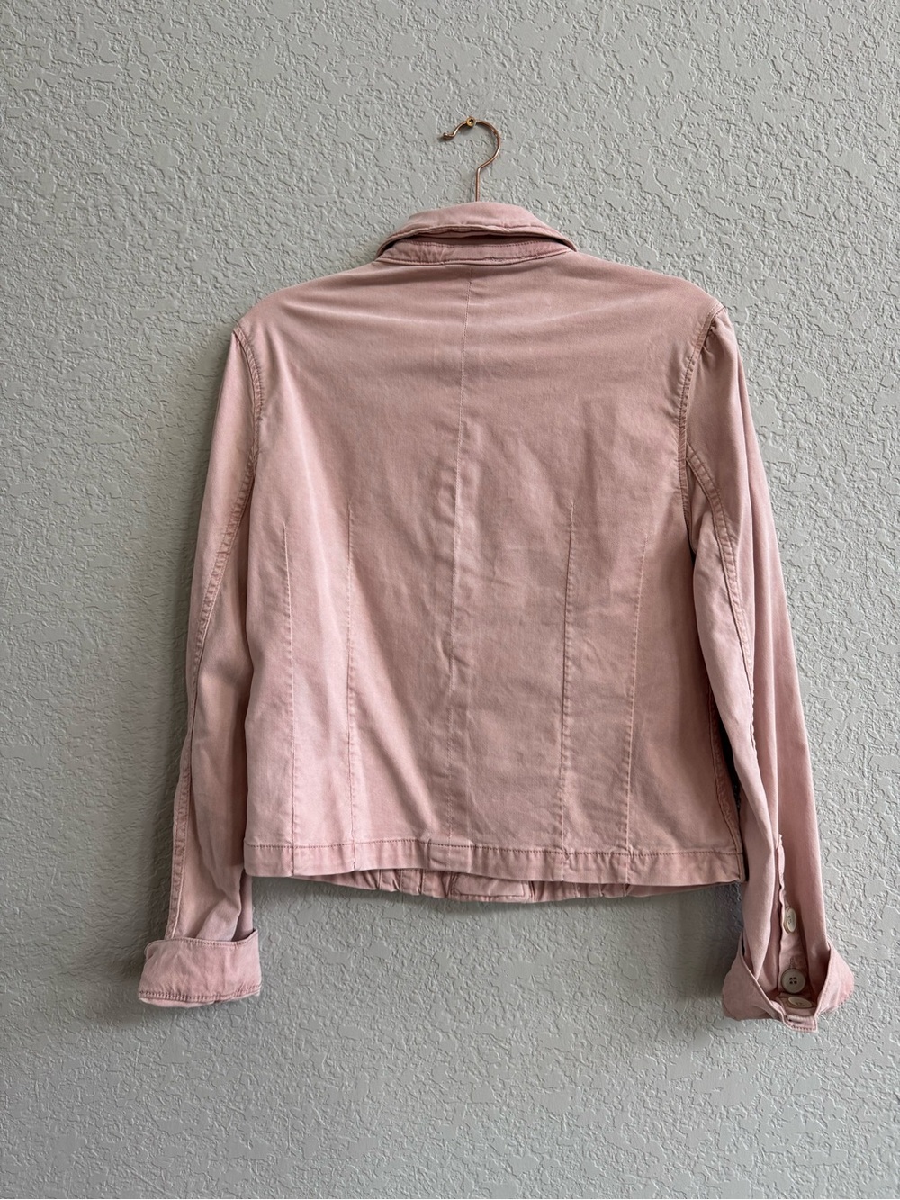 PAIGE Dusty Pink Utility Jean Jacket - Picture 2 of 2